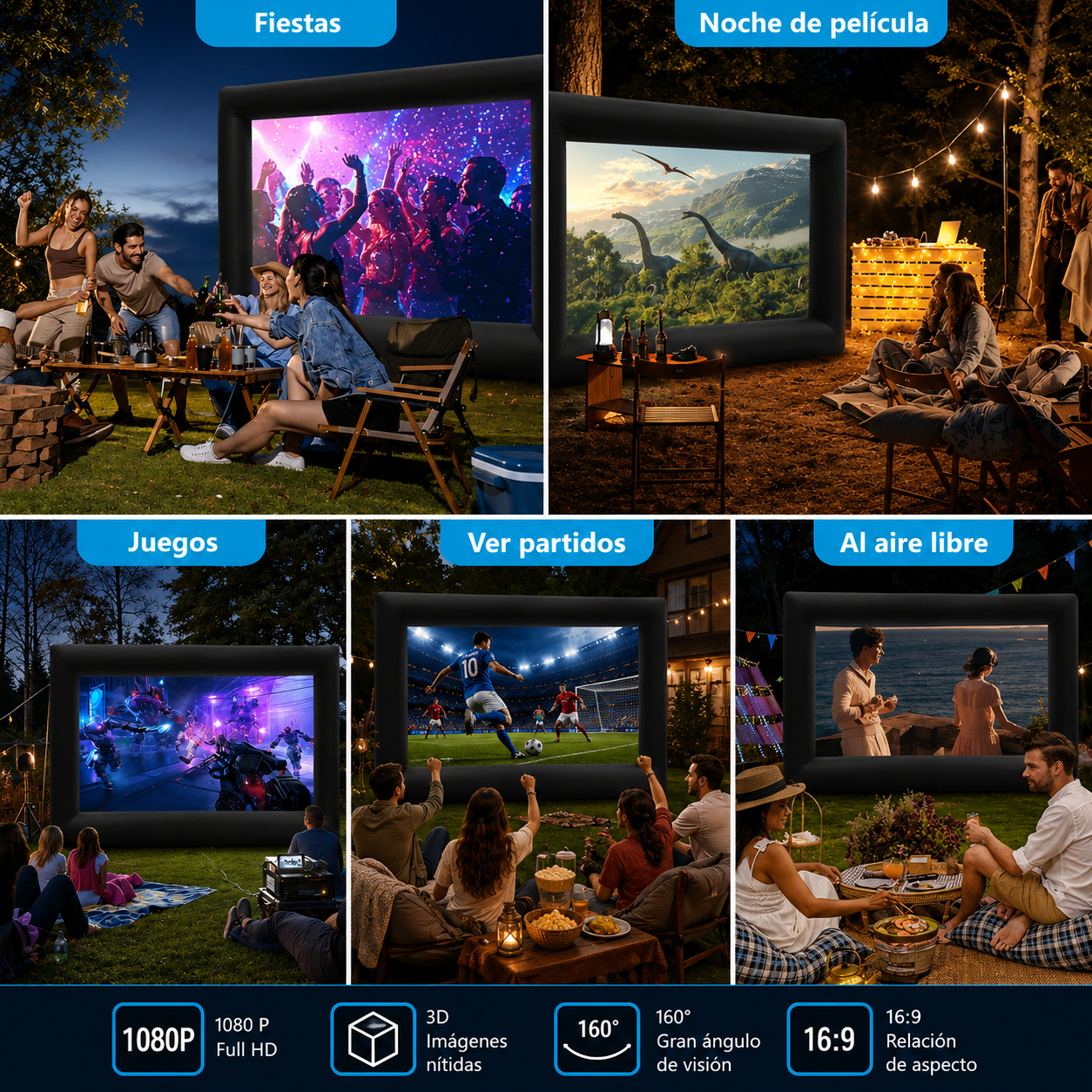 Pantalla Inflable de 20 Pies