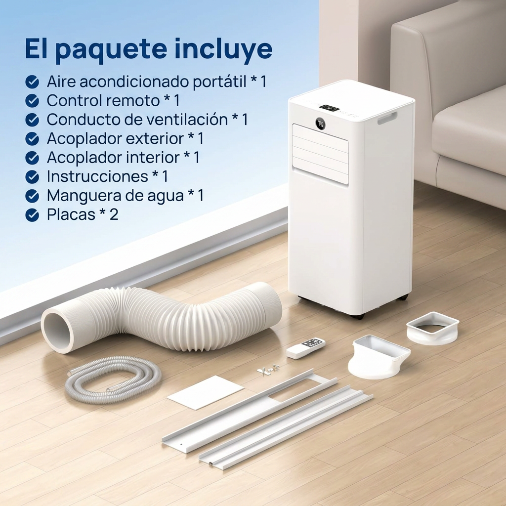 Aire Acondicionado Portátil con Control Inteligente