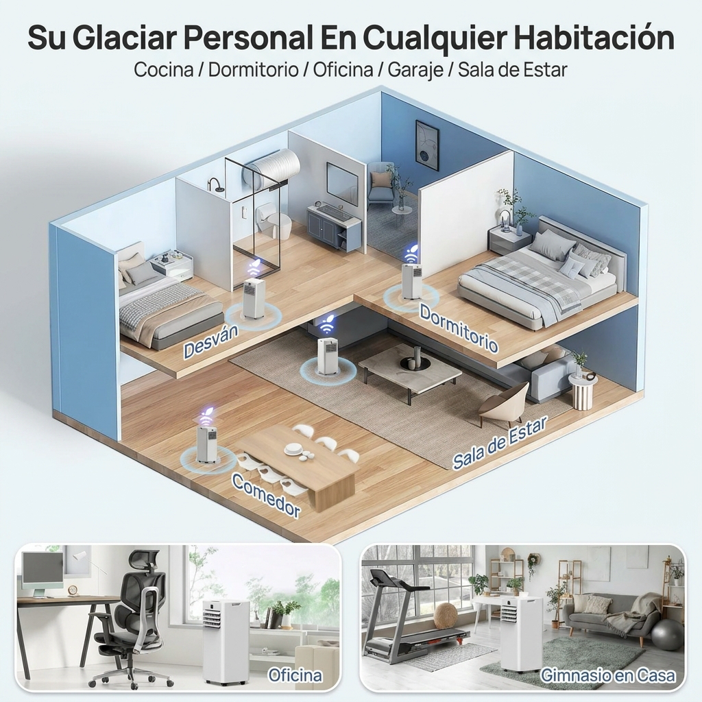 Aire Acondicionado Portátil con Control Inteligente