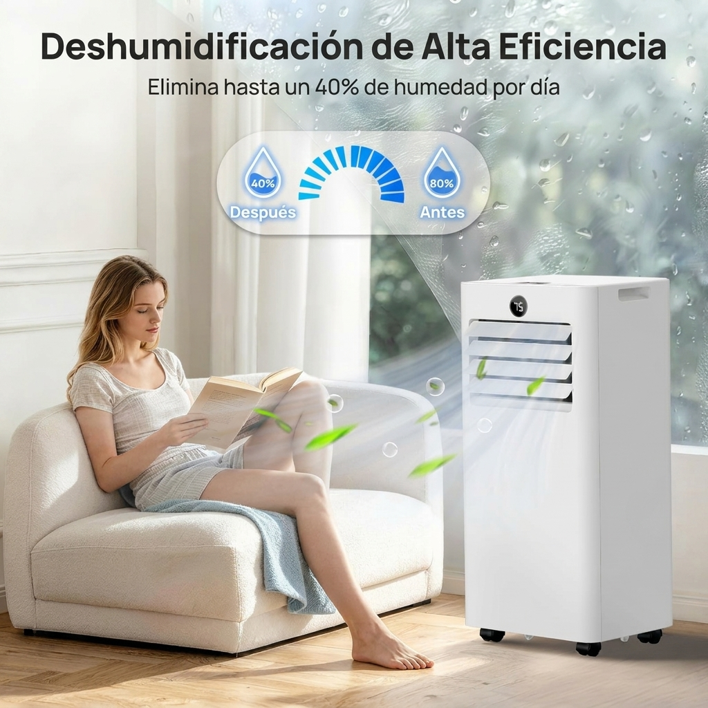 Aire Acondicionado Portátil con Control Inteligente