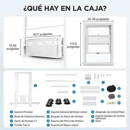 Aire Acondicionado Inteligente para Ventana - 12,000 BTU